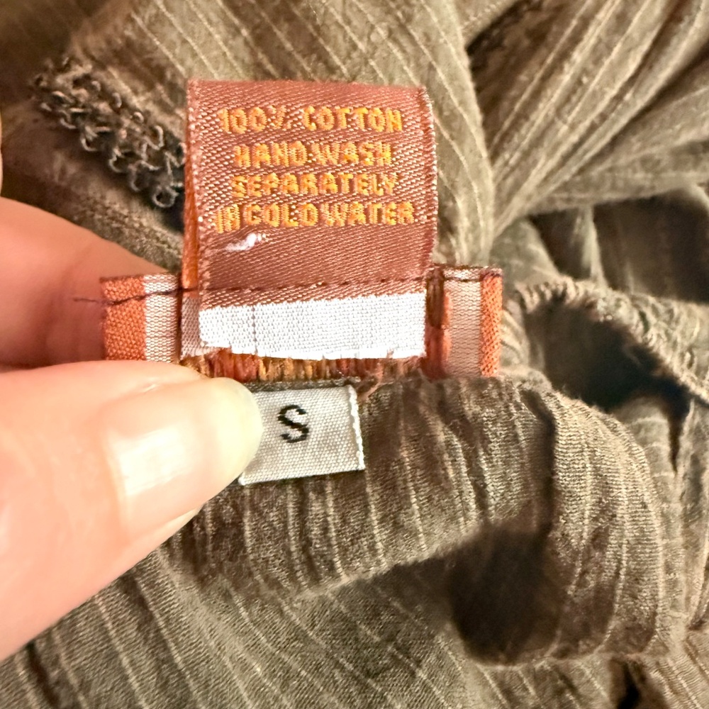 Scully Boho Cottagecore Hippie Western 100% Cotton Flowy Midi Dress Size S - Picture 12 of 16